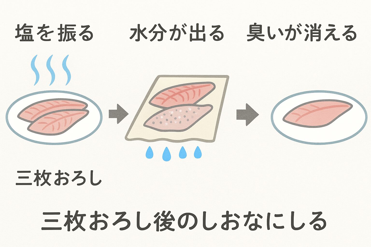 魚の臭みを消す方法！三枚おろし後の「塩振り脱水」で臭いはどこまで消える？釣太郎