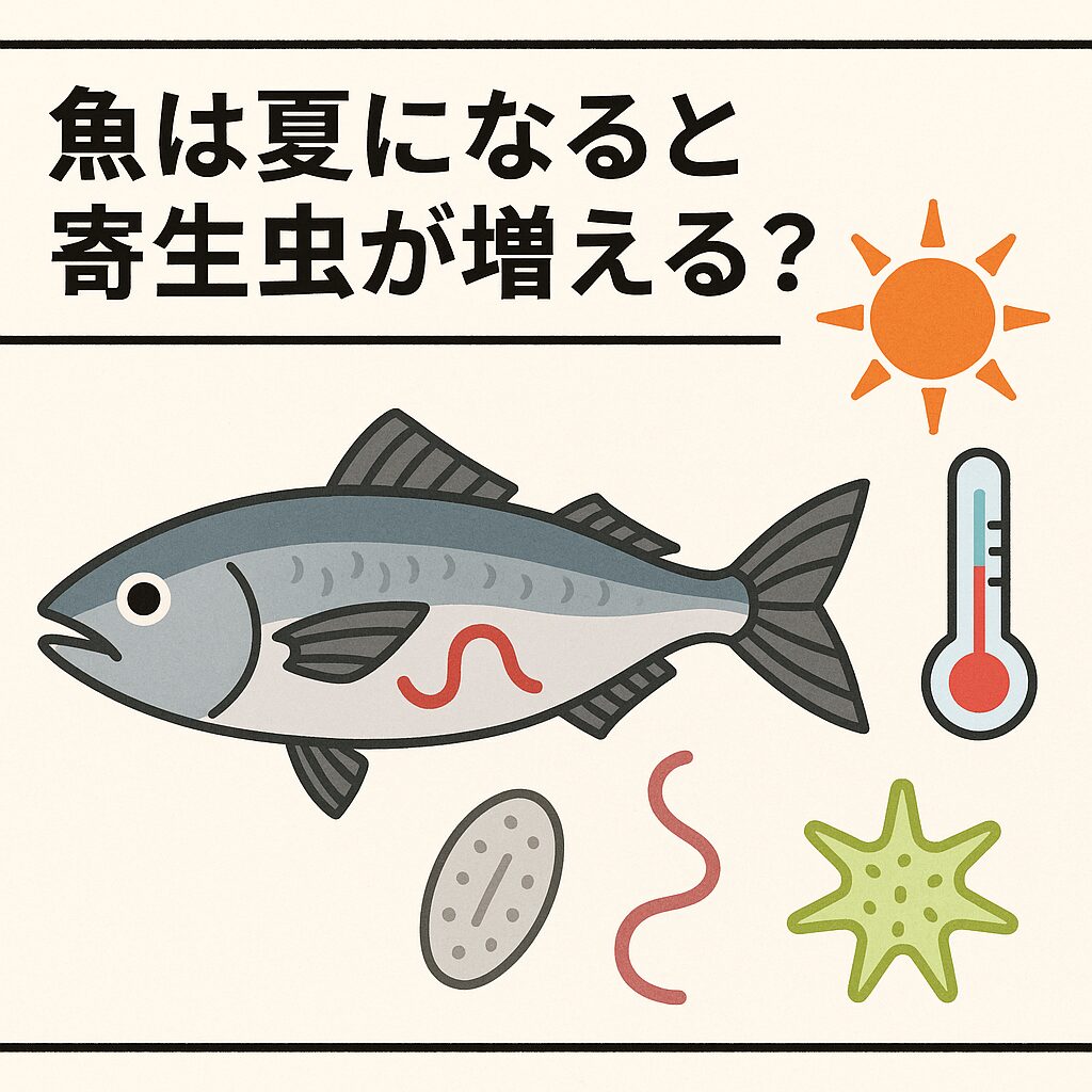 魚は夏になると寄生虫が増える？水温と寄生虫の関係をAIがご説明【釣り人必見】釣太郎