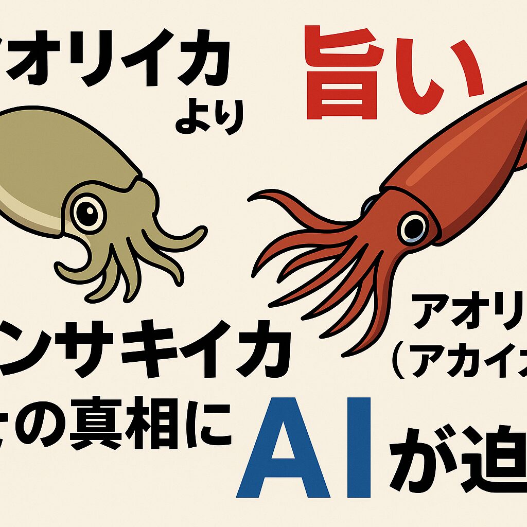アオリイカは高級感・ブランド力・ビジュアルに優れる
・ケンサキイカは甘味・旨味・食感・熟成耐性で勝る
・イカを“味”で選ぶなら、ケンサキイカが最上位。釣太郎