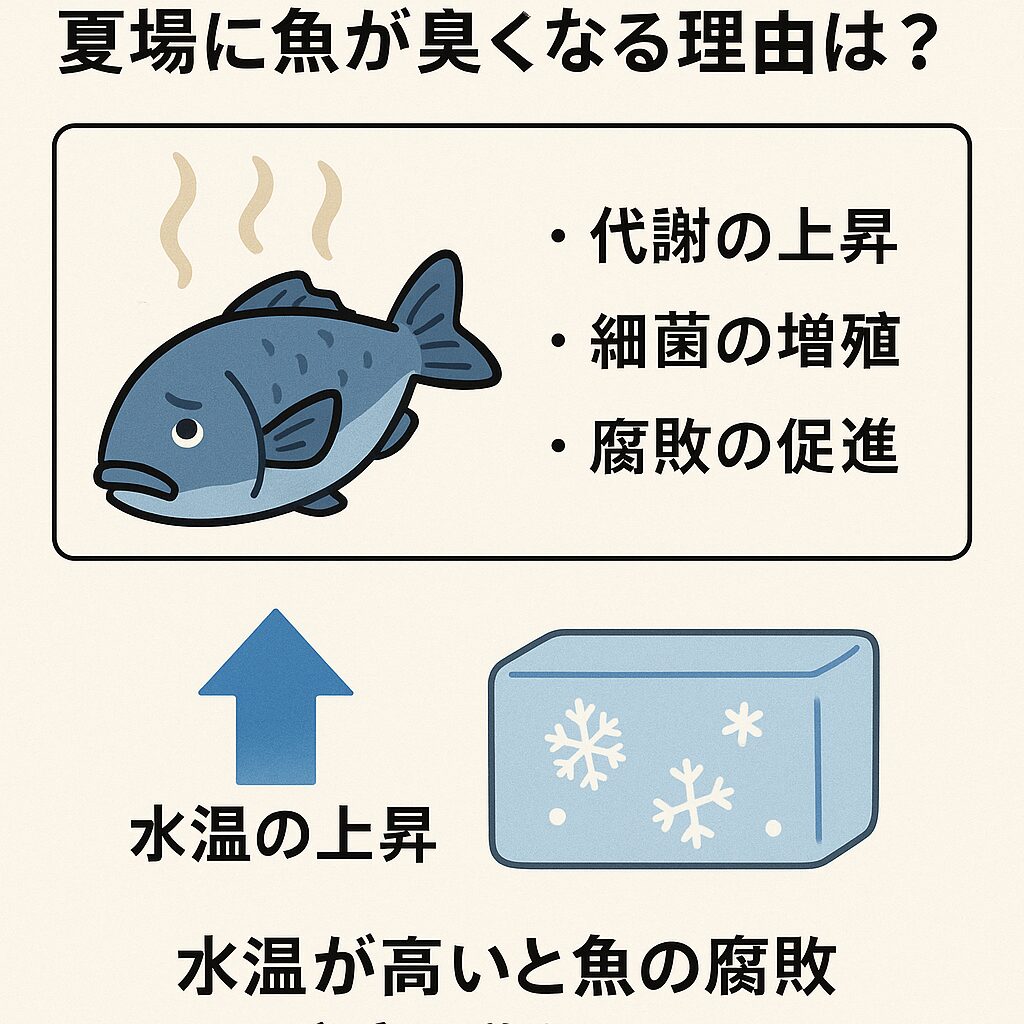 【魚の臭いの原因はコレだった】夏場に魚が臭くなる理由を科学的に解説!釣太郎