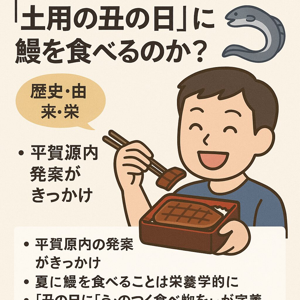 実は理にかなった「夏にうなぎ」の栄養学的効果 源内の戦略はただのキャッチコピーではなく、うなぎの栄養価の高さが“夏バテ防止”に本当に役立つことが、現代の栄養学で裏付けられています。釣太郎