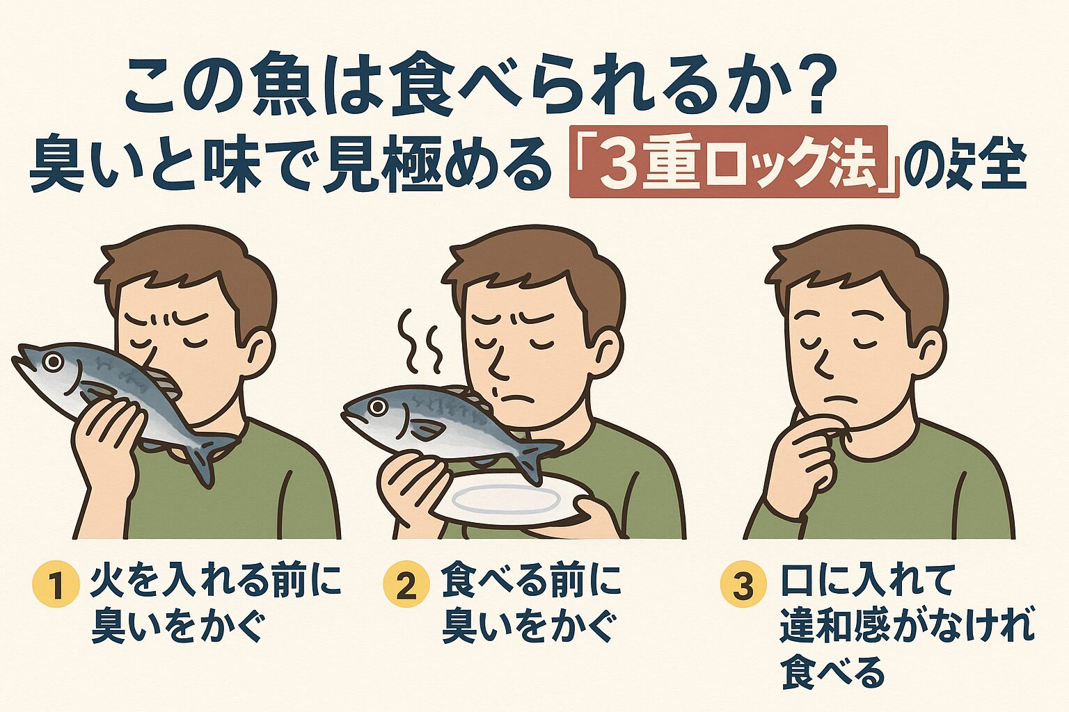 食中毒リスクは“嗅覚や味覚”だけでは防げない 保存→温度管理→早期消費 これが、安全な魚の消費における最大のポイントです。釣太郎