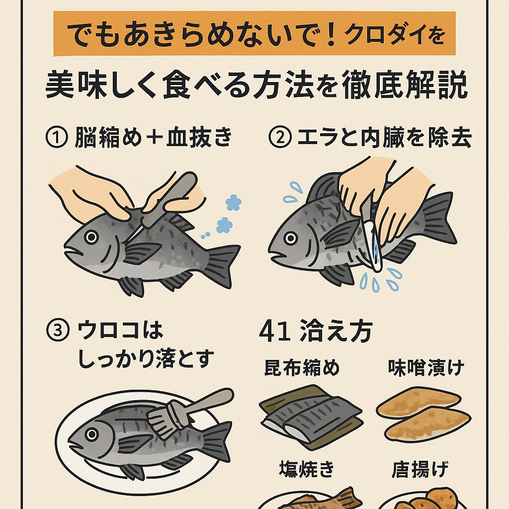 【夏のチヌは臭い！？】でもあきらめないで！クロダイを美味しく食べる方法を徹底解説。釣太郎