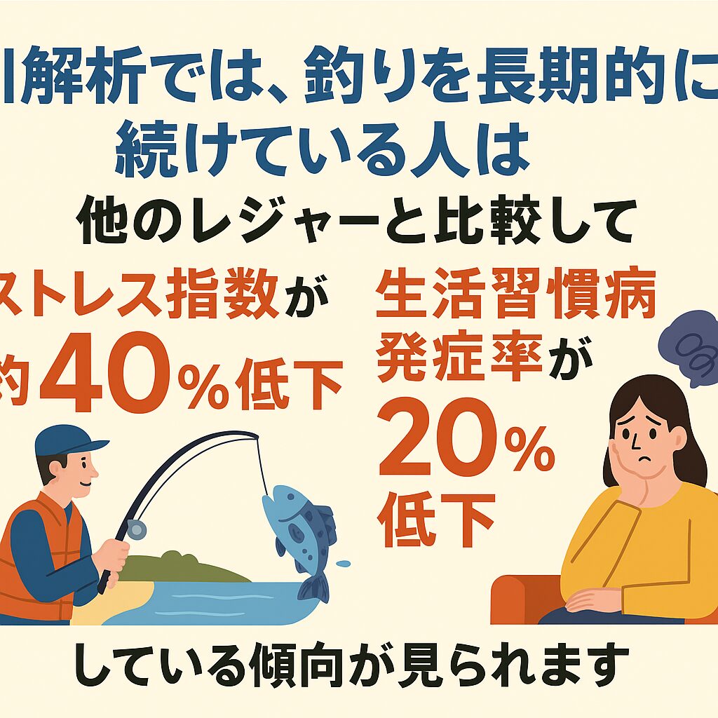 もしあなたがストレスを感じていたり、健康に不安を抱えていたりするなら、釣りを始めてみることを強くおすすめします。AI解析が示したデータは、釣りが単なる趣味の枠を超え、あなたの生活の質（QOL）を向上させ、より健康で充実した人生を送るための強力なツールであることを証明しています。釣太郎