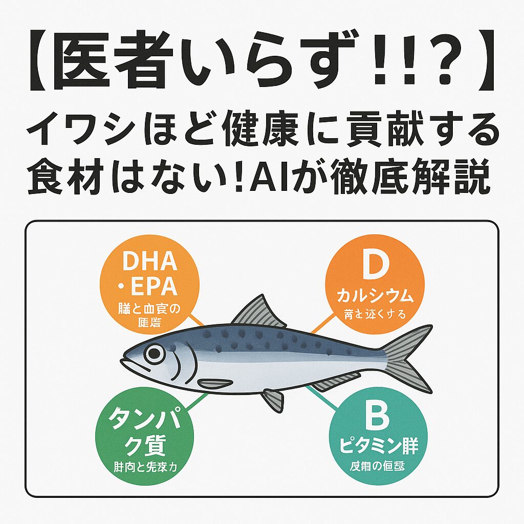 【医者いらず！？】イワシほど健康に貢献する食材はない！AIが徹底解説。釣太郎