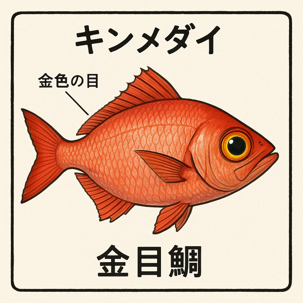 キンメダイはなぜ「金色の目玉」?金目鯛の名前の由来とその秘密を徹底解説!釣太郎