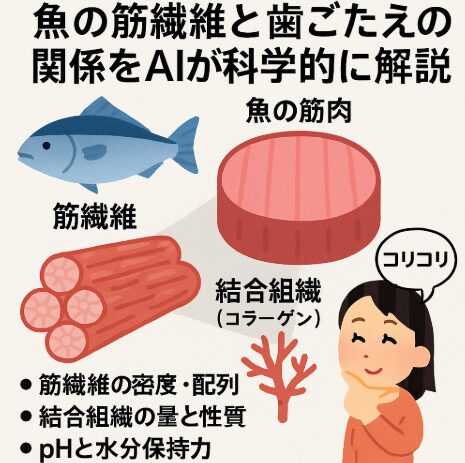魚の「歯ごたえ」の正体は？筋繊維構造から解き明かす、魚の食感と美味しさの科学。釣太郎