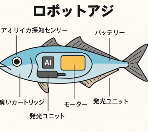 ロボットアジの登場により、アオリイカ釣りは、 命ある活き餌から、命を模倣したテクノロジーへ進化します。釣太郎