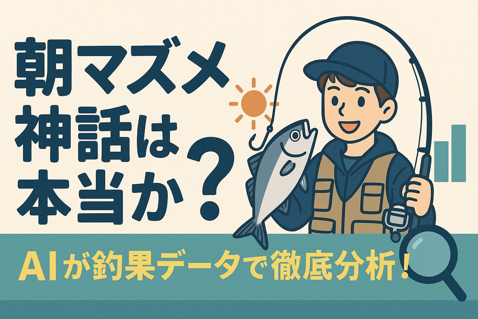 朝マズメ神話は本当か？AIが釣果データで徹底分析！釣太郎