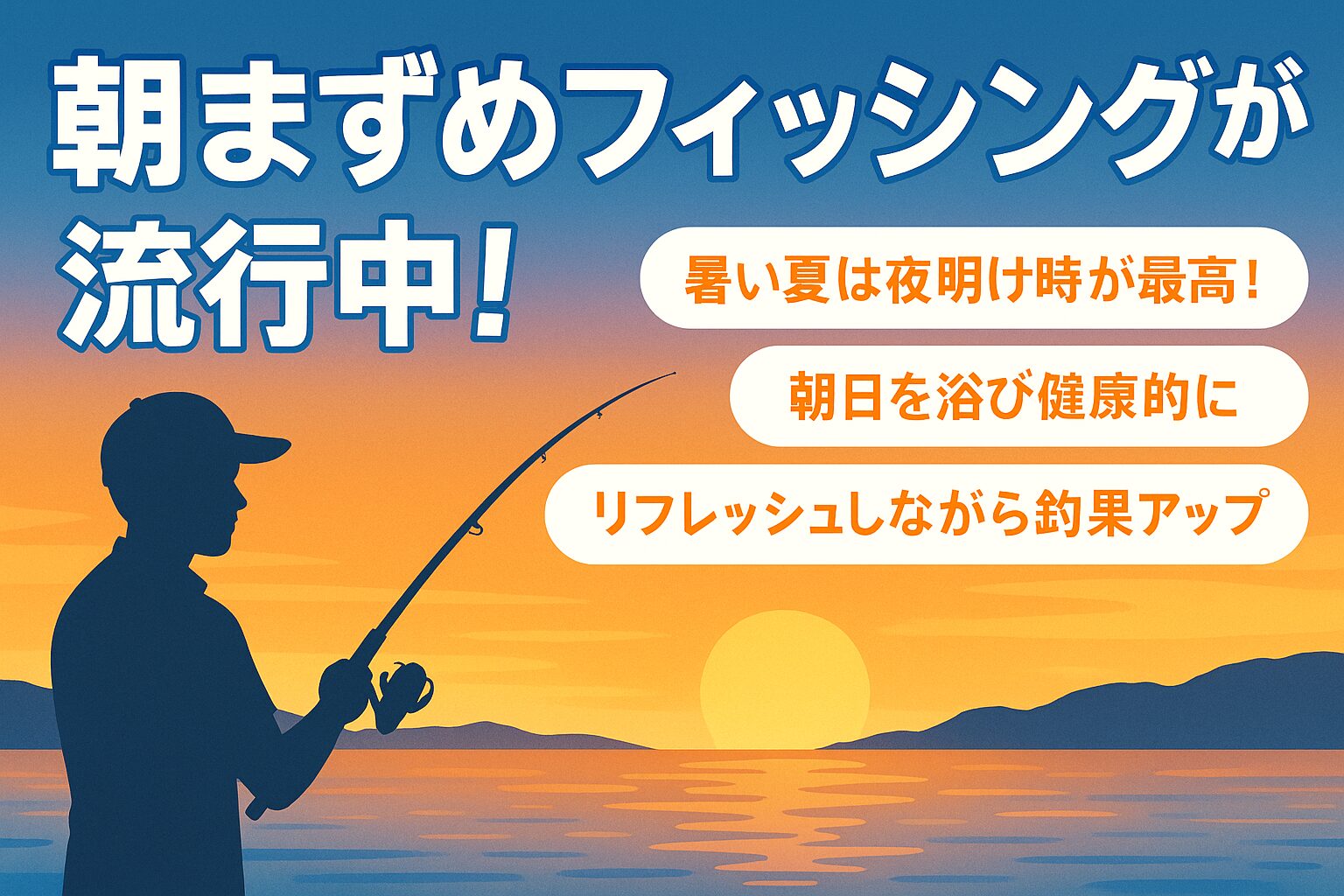 【夏の新定番】朝まずめフィッシングが流行中！涼しい時間にリフレッシュしながら釣果アップ！釣太郎