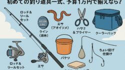 釣り道具一式 初めての釣り道具一式、予算1万円で揃えるなら？