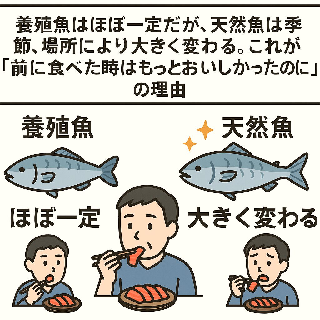 「前に食べた時のほうが美味しかった…」その理由は天然魚の“自然な個体差”にあり!釣太郎