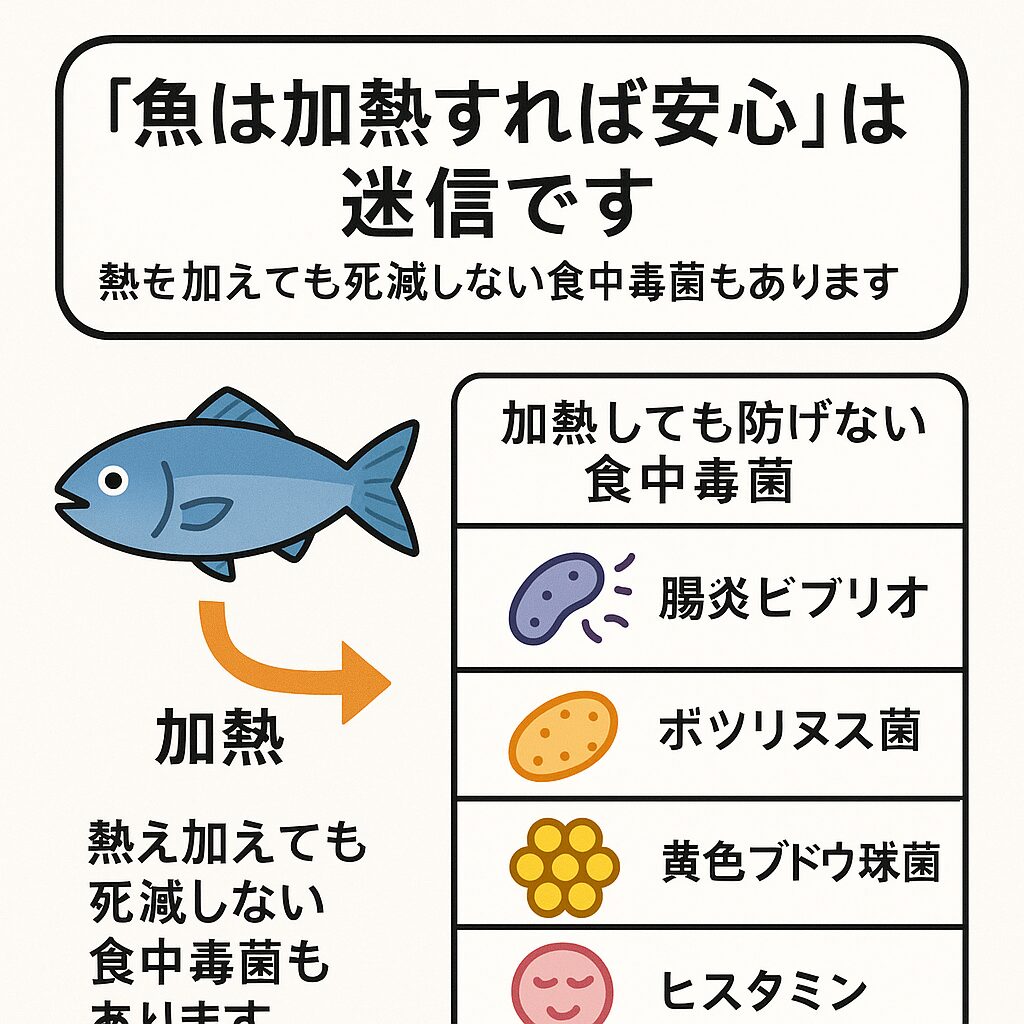 鮮度が落ちた魚は、“加熱すれば安心”は危険な思い込みは危険。釣太郎