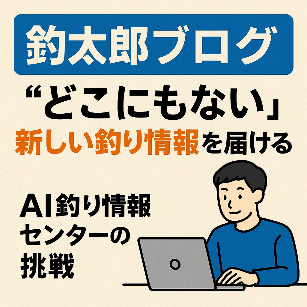 釣太郎ブログが目指すのは、単なる情報提供サイトではありません。「AIによるリアルタイム釣り予報センター」として、さらなる進化を続けていきます。