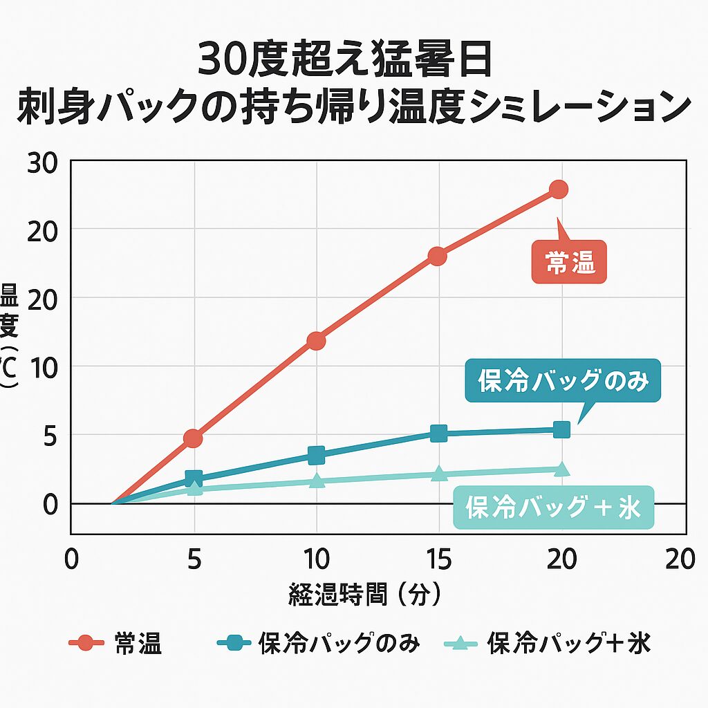 スーパーで買った刺身パック、30度を超える猛暑では、常温では食中毒リスクが急上昇し、見た目は大丈夫でも内部で菌が繁殖している可能性があります。釣太郎