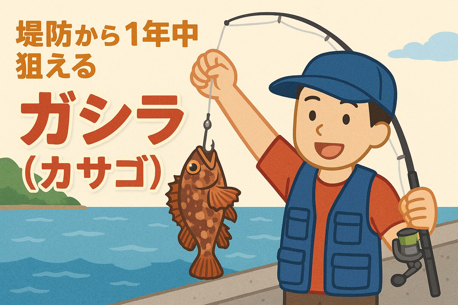 ガシラは初心者に最適な“堤防の友”。1年中釣れる、堤防の定番ターゲット。釣太郎