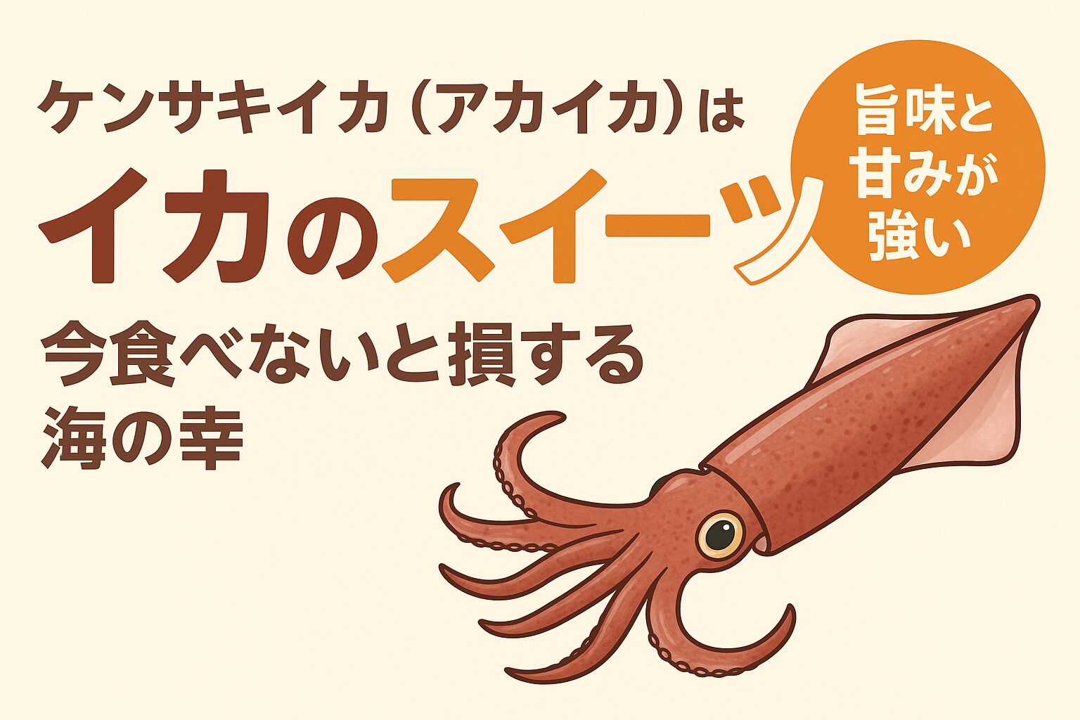ケンサキイカ（アカイカ）は“イカのスイーツ”！？今食べないと損する最強の海の幸。釣太郎