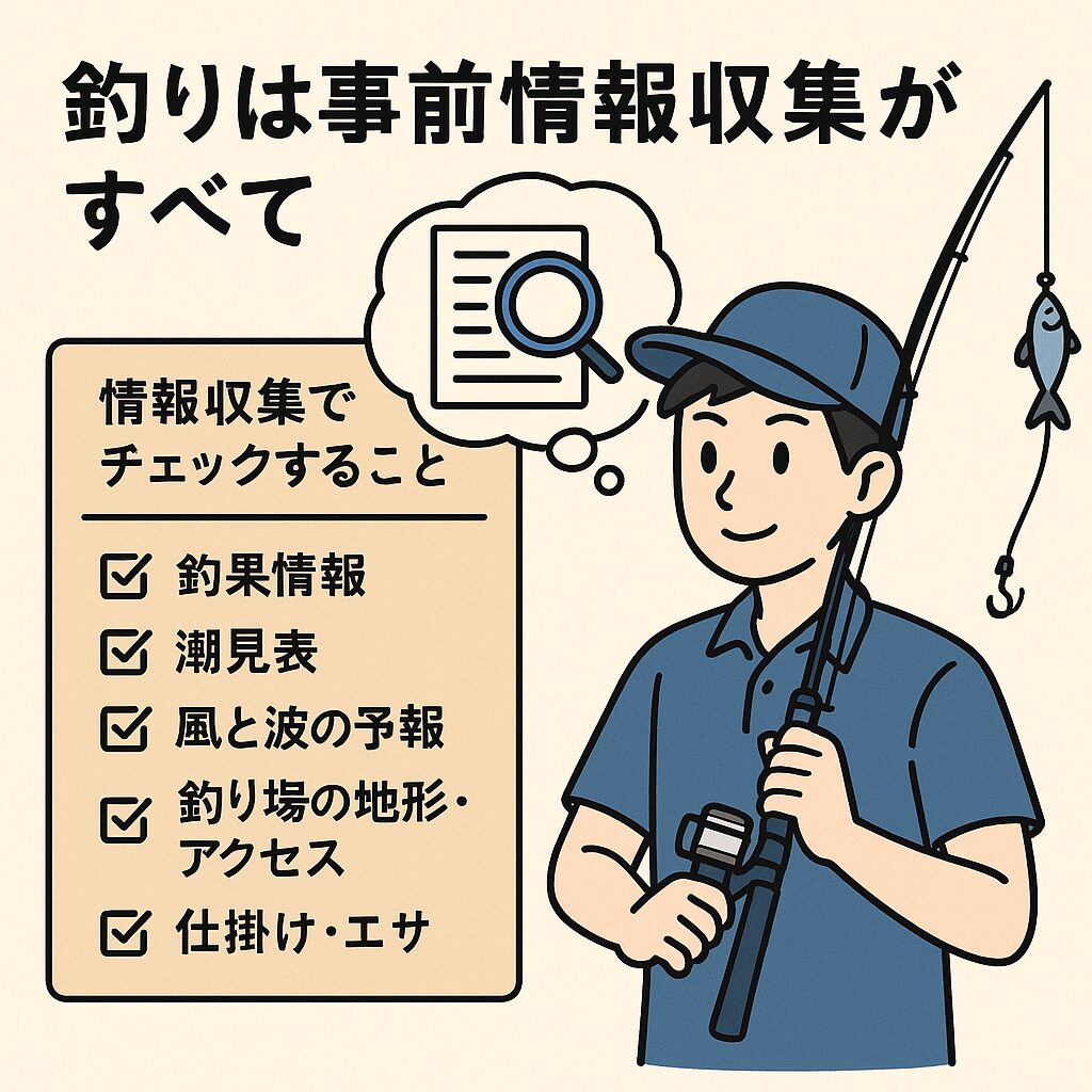 【釣り成功の鍵は事前情報！】現地で困らないための準備術とは？釣太郎