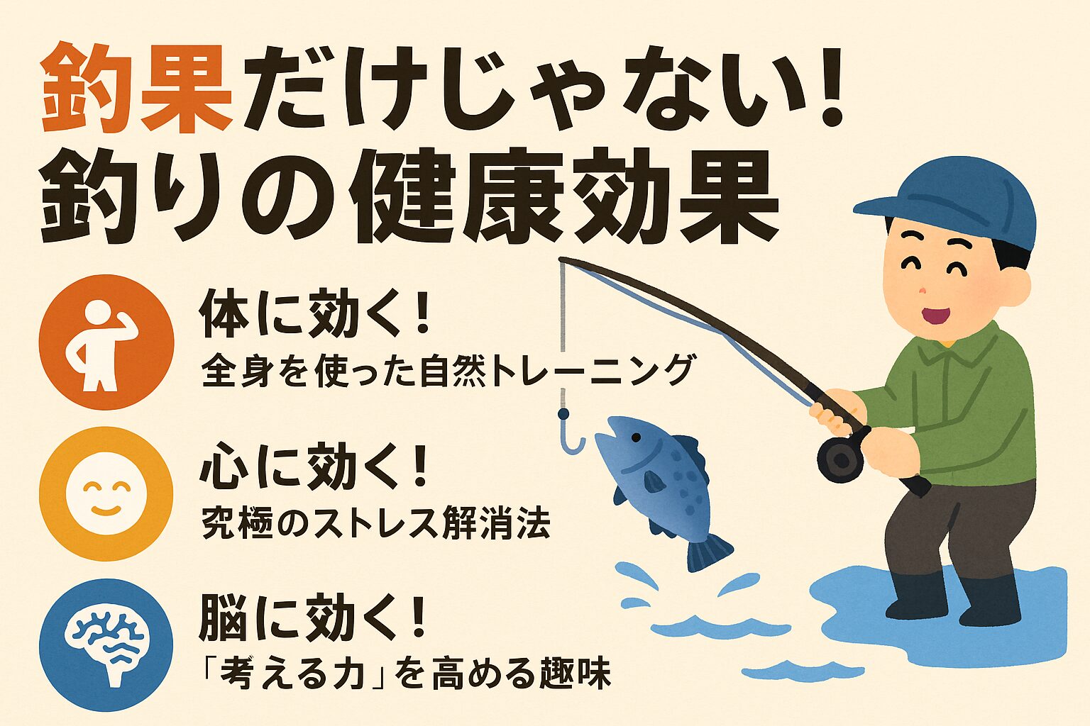 釣果はあくまで一部。 釣りは「体」「心」「脳」のすべてを癒し、育てるライフスタイルそのものです。釣太郎