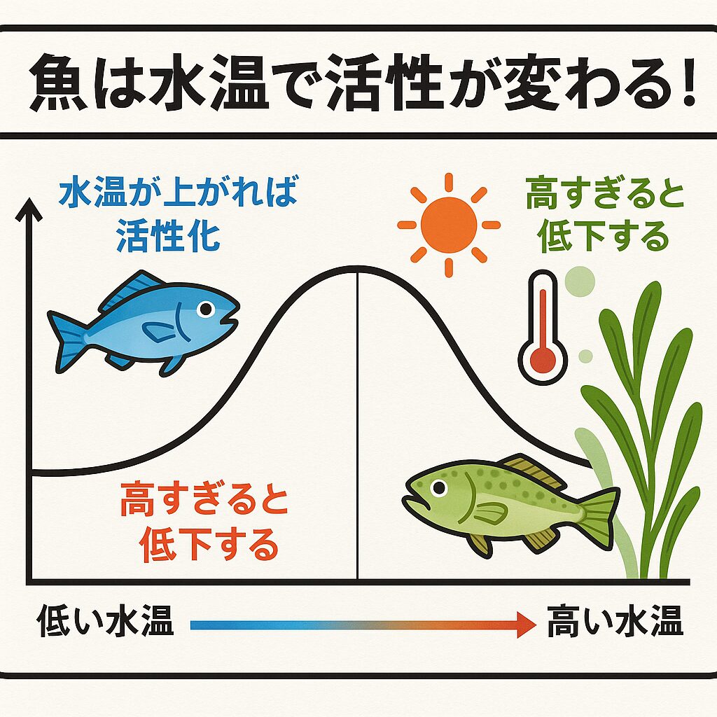 【魚は水温で活性が変わる！】水温上昇で釣れない理由と対策を徹底解説！釣太郎