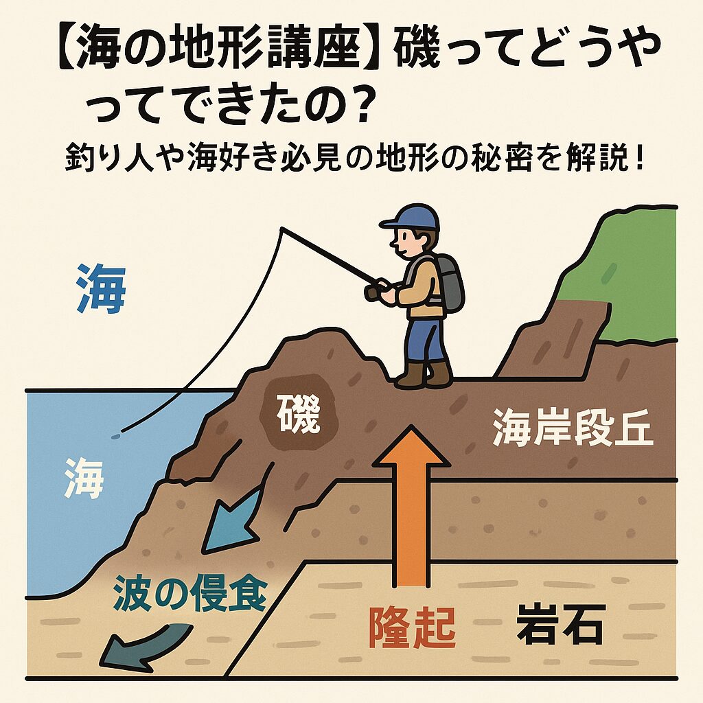 【海の地形講座】磯ってどうやってできたの?釣り人や海好き必見の地形の秘密を解説!釣太郎