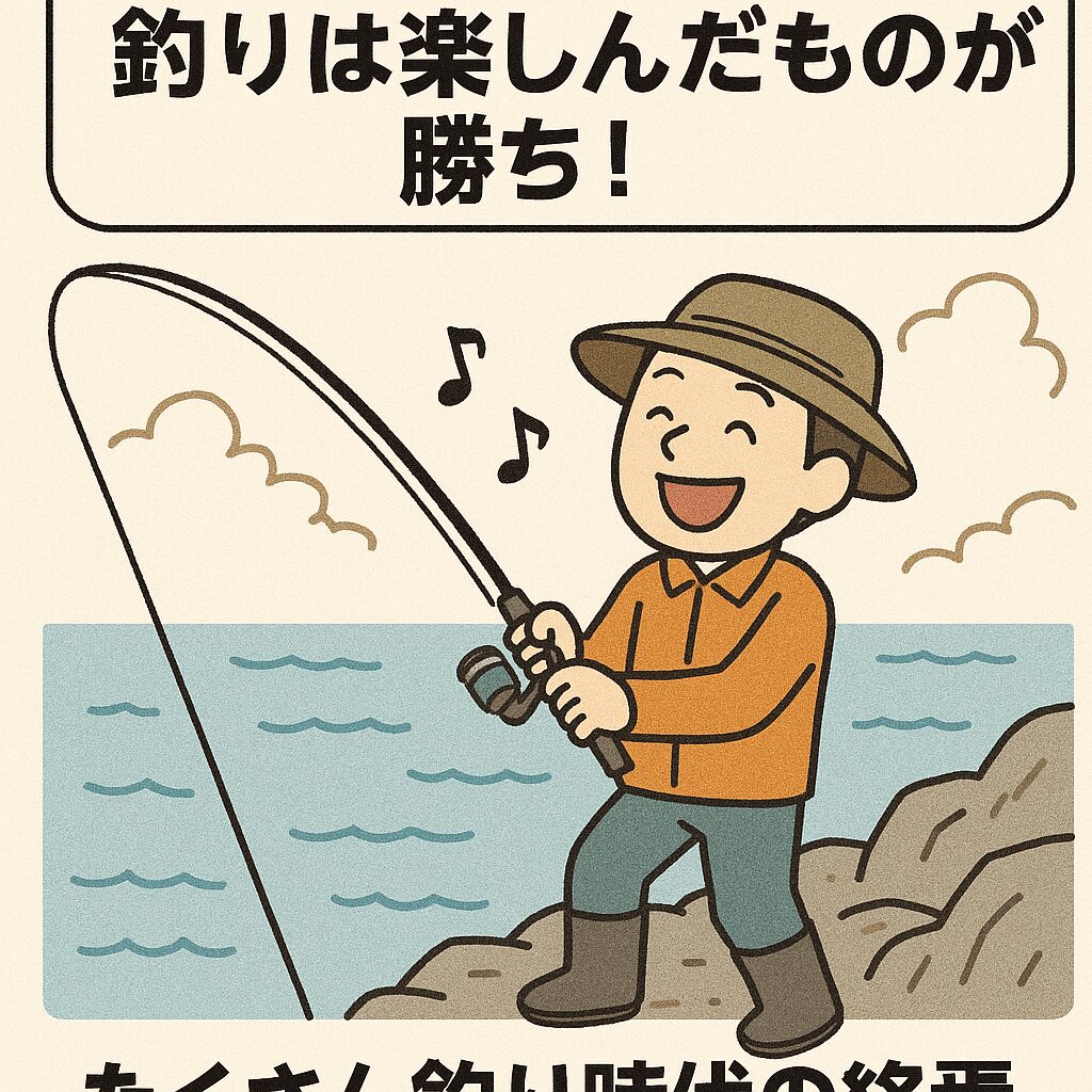 釣りは大きいもの、たくさん釣るから、時代は釣りを楽しむへ移行している。釣太郎