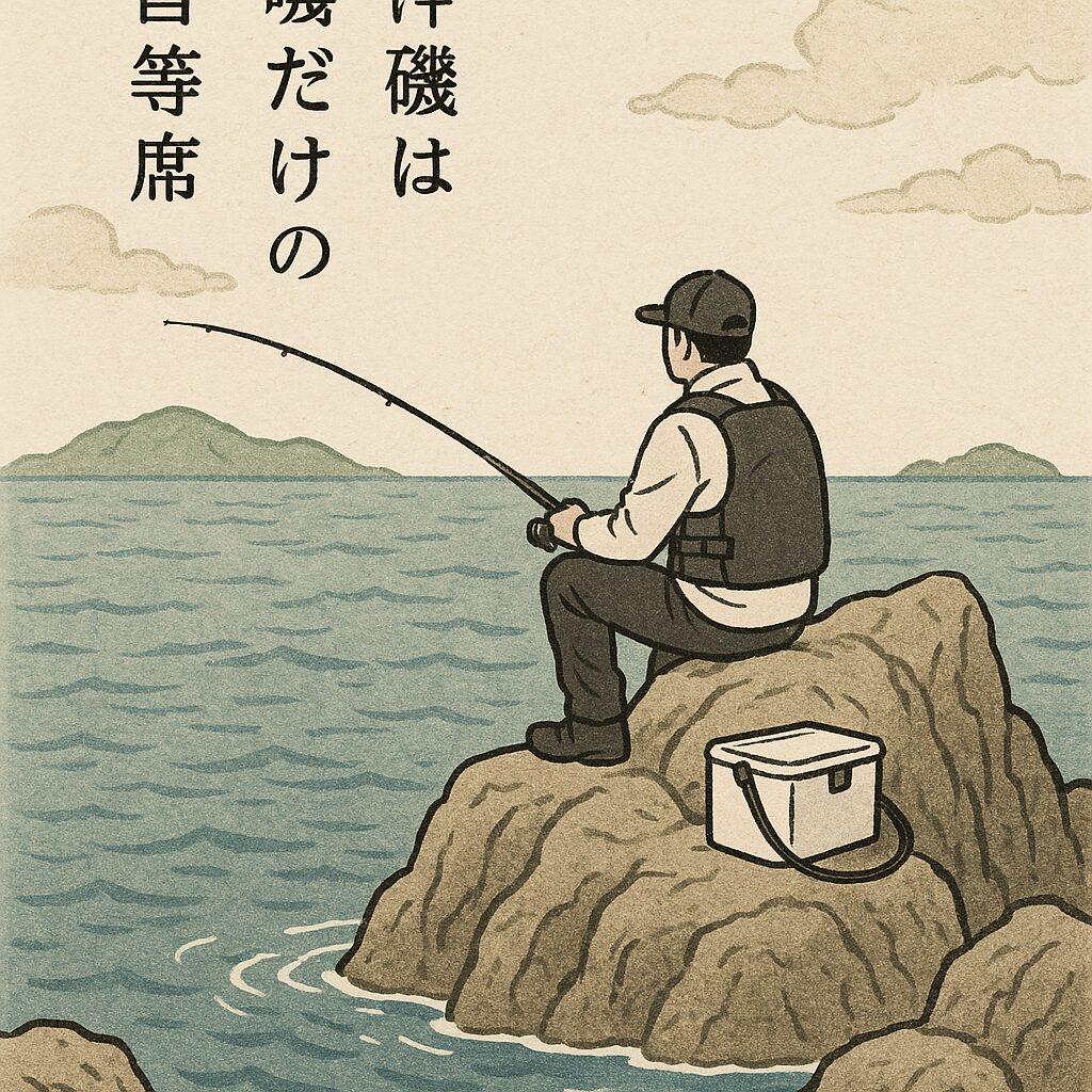 沖磯は自分だけの特別な場所であり特等席。ここに来るために、毎日頑張ってきたんだ、とも思う。ひとりで貸切れば王様気分。