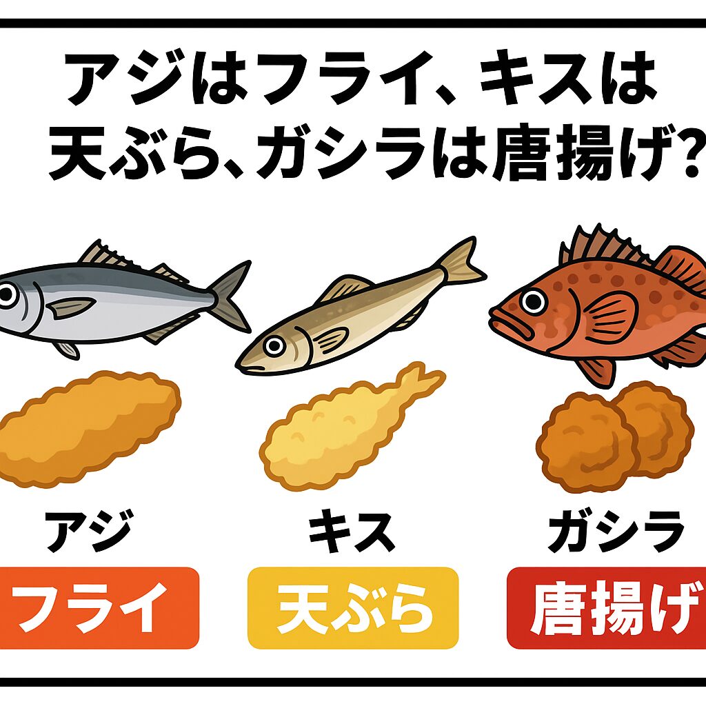 同じ揚げ物でも、「アジはフライ」「キスは天ぷら」「ガシラは唐揚げ」と揚げ方を変えるだけで、その魚の持つポテンシャルを最大限に引き出すことが可能です。釣太郎