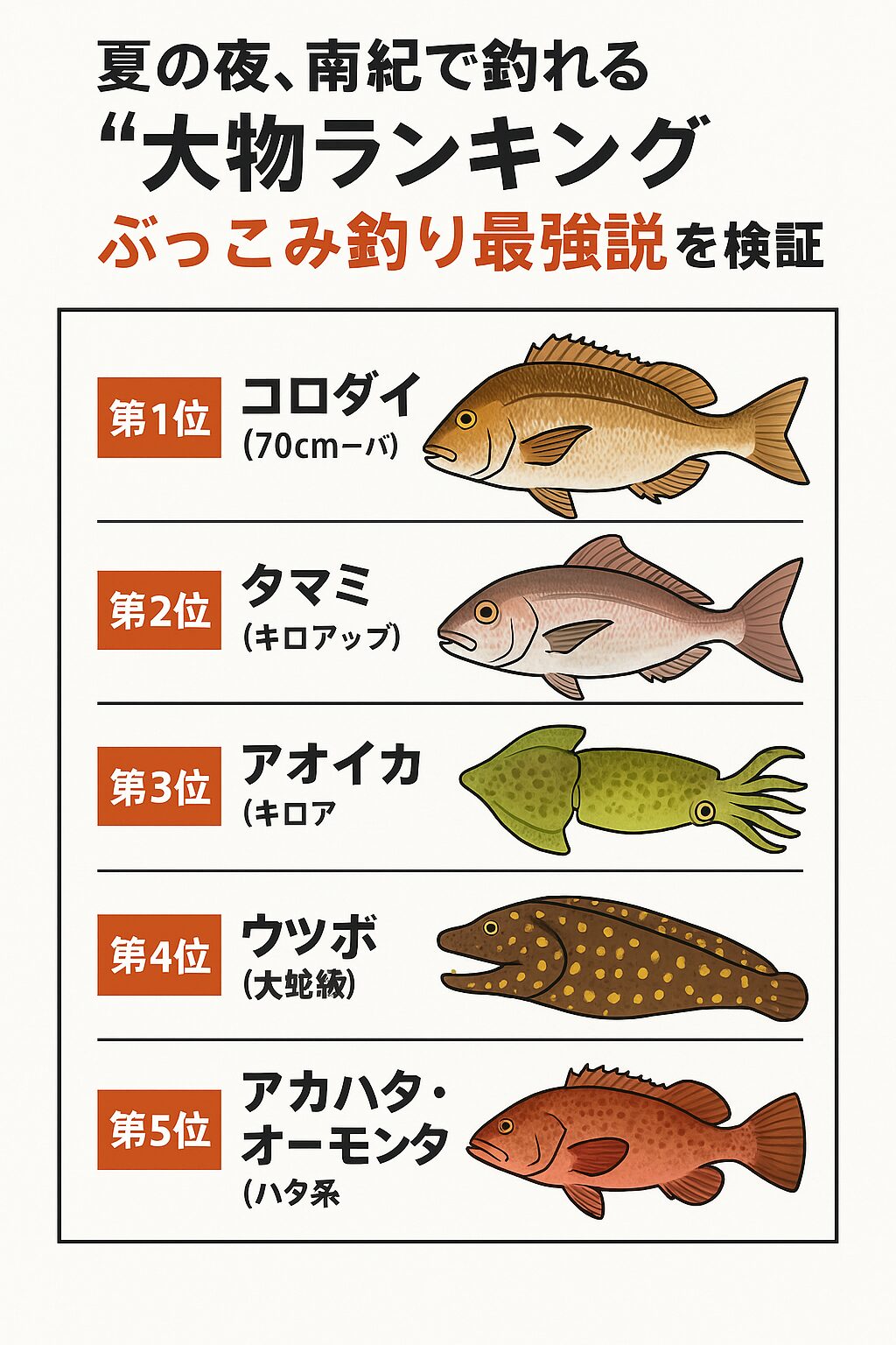 夏の夜、南紀で釣れる“大物ランキング”!ぶっこみ釣り最強説を検証【釣り人必読】釣太郎