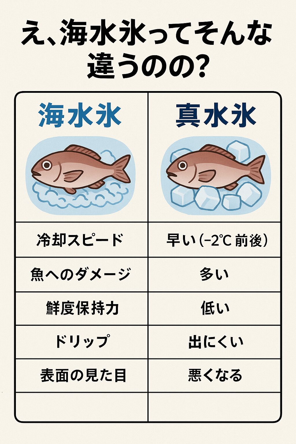 魚冷却、海水氷ってそんなに違うの?真水との決定的な差を徹底検証!釣太郎