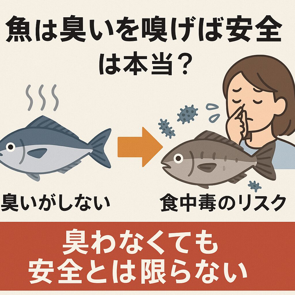 魚の臭い、AIの見解としては、臭いはあくまで“参考情報”であり、保存・処理・加熱の徹底が食中毒予防の鍵です。釣太郎