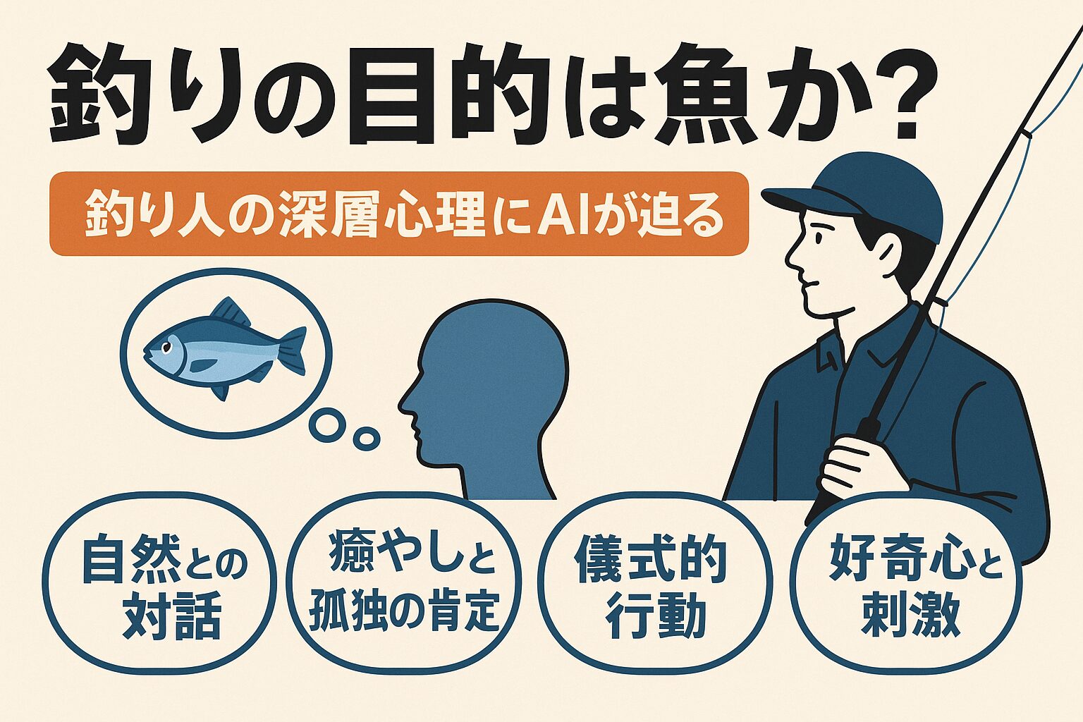 釣りの目的は魚ではない。それは自然との対話であり、孤独の肯定であり、心の浄化であり、自己解放の儀式なのです。釣太郎
