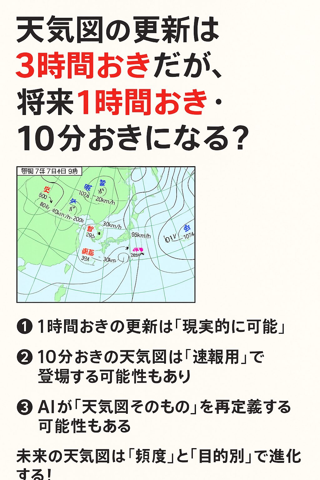 未来の天気図は“頻度”と“目的別”で進化する！釣太郎