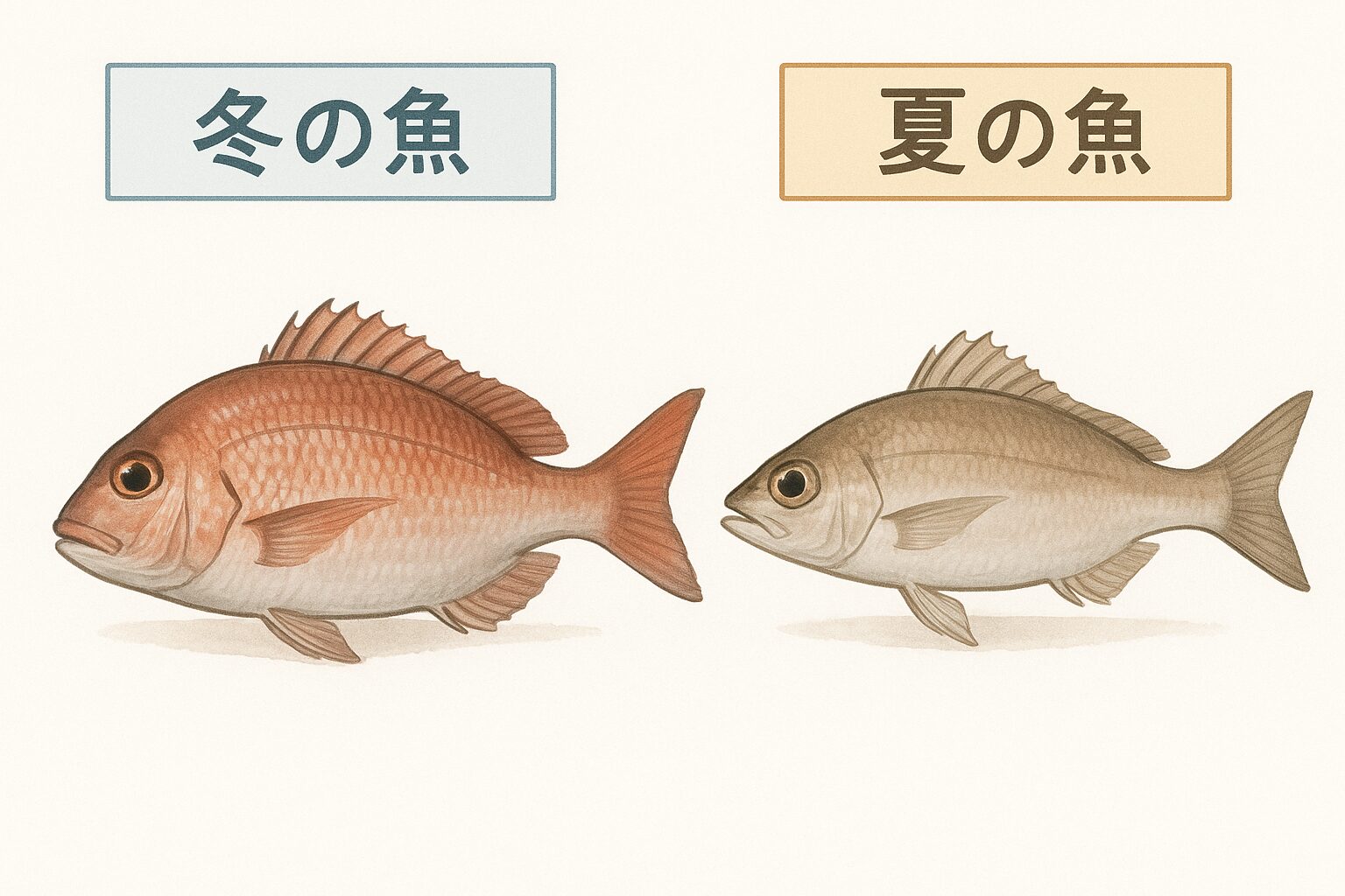同じ魚でも冬と夏は違う?どう違う?なぜ?AIが化学的に解説!釣太郎