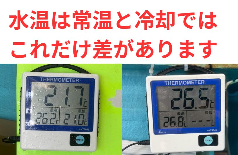 活アジ水槽、冷却しており、海の海水温度と、かなり差があります。使う際は、慣らしてご使用ください。釣太郎