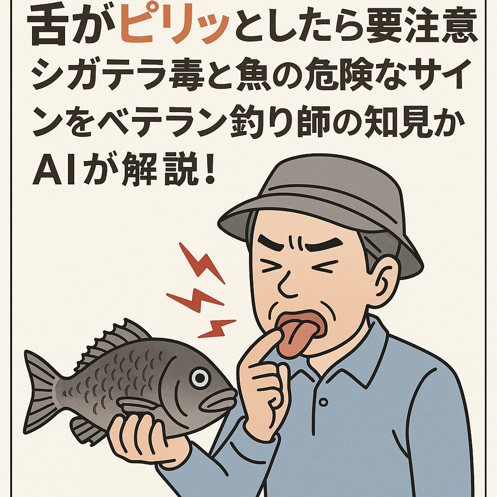 舌がピリッとしたら要注意！？シガテラ毒と魚の危険なサインをベテラン釣り師の知見からAIが解説！釣太郎