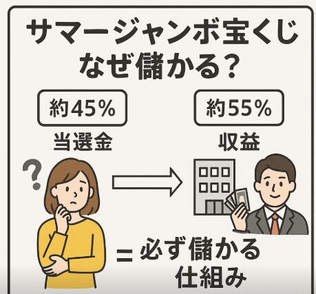 サマージャンボ宝くじが毎年盛大に販売される理由は、「確実に儲かるから」。夢を買うのは悪いことではありませんが、その夢の仕組みを正しく知ることが、人生の選択肢を広げる第一歩になります。釣太郎