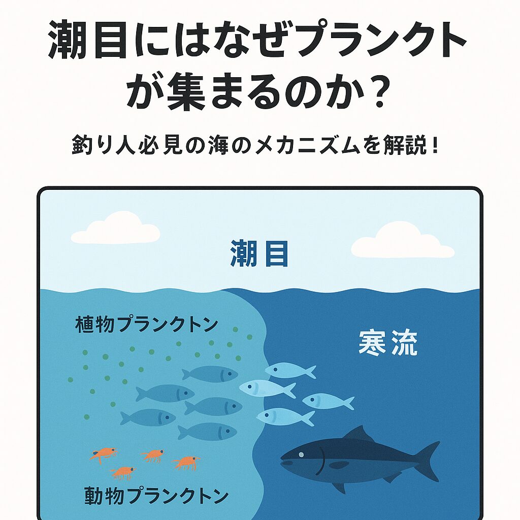 潮目にはなぜプランクトンが集まるのか？釣り人必見の海のメカニズムを解説！釣太郎