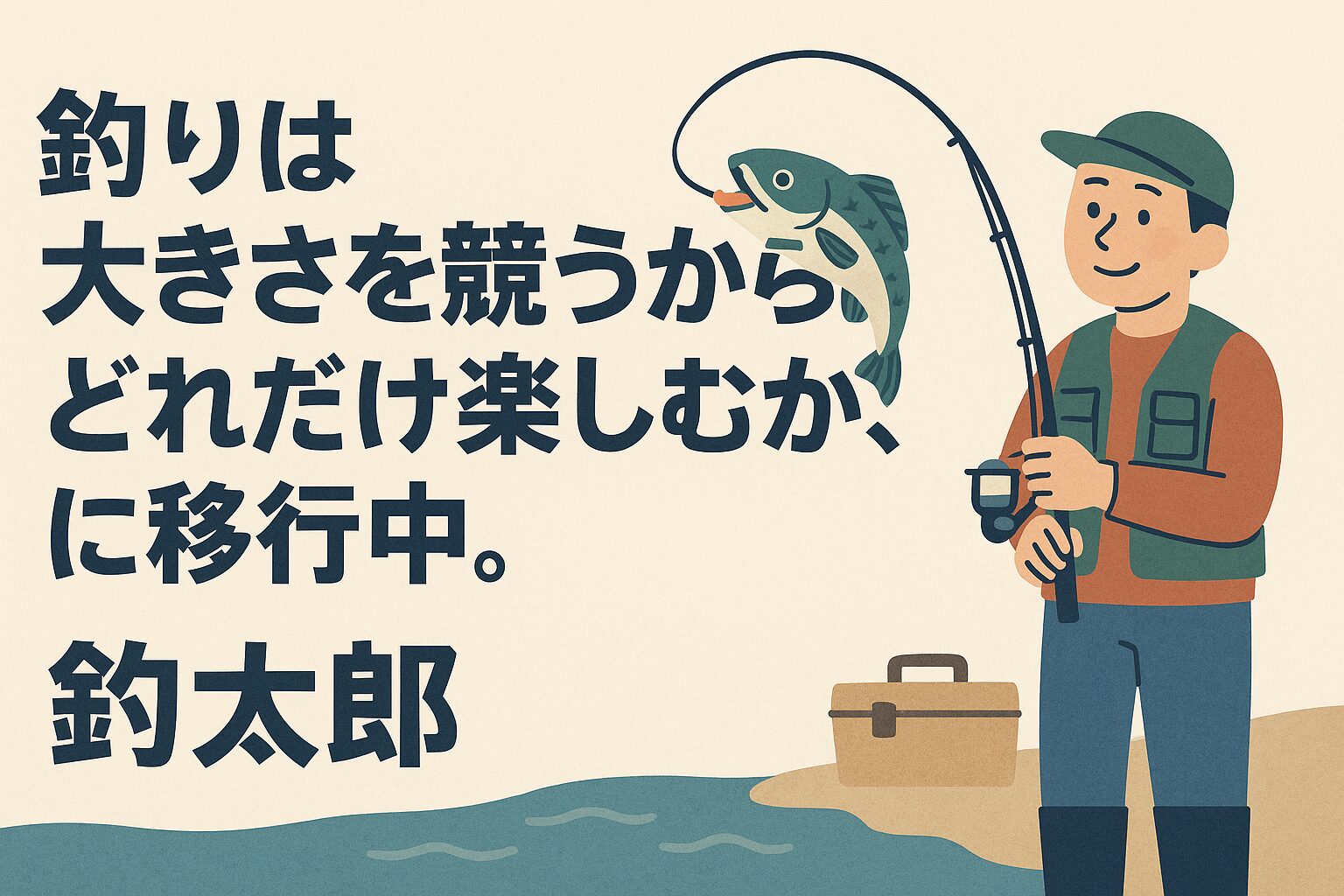 【新時代の釣り】競う時代の終焉へ。釣りは「楽しむ」アウトドアへ進化中！釣太郎