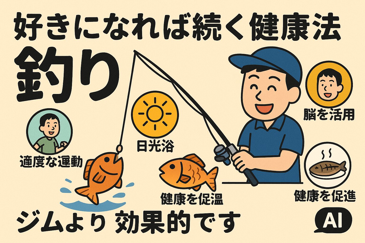 「ジムは嫌だけど、健康にはなりたい」
「続けられる趣味を探している」そう思っているなら――
今すぐ、釣りを始めてみませんか?釣太郎