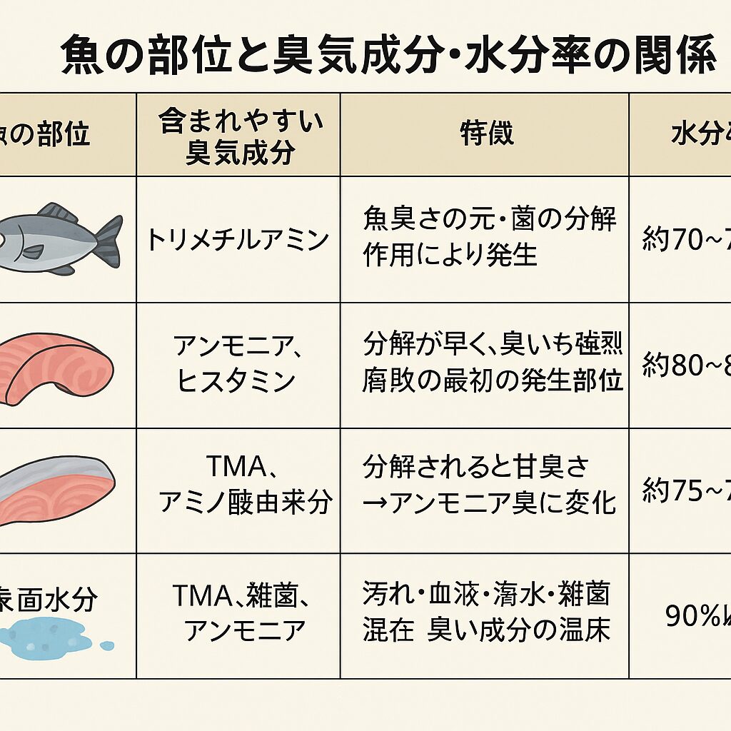 魚のエラ・内臓：最も危険な臭気源。釣太郎