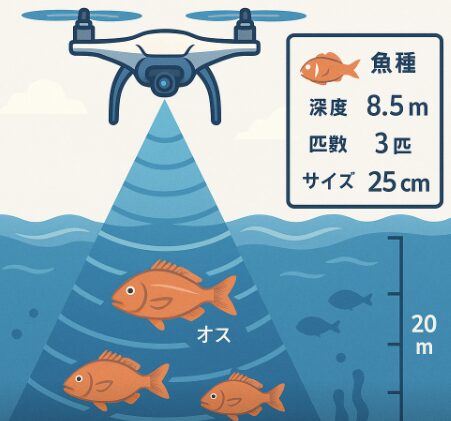 【AI未来予測】魚探付きドローンの進化が釣りを変える！水中の魚が丸見えになる時代。釣太郎