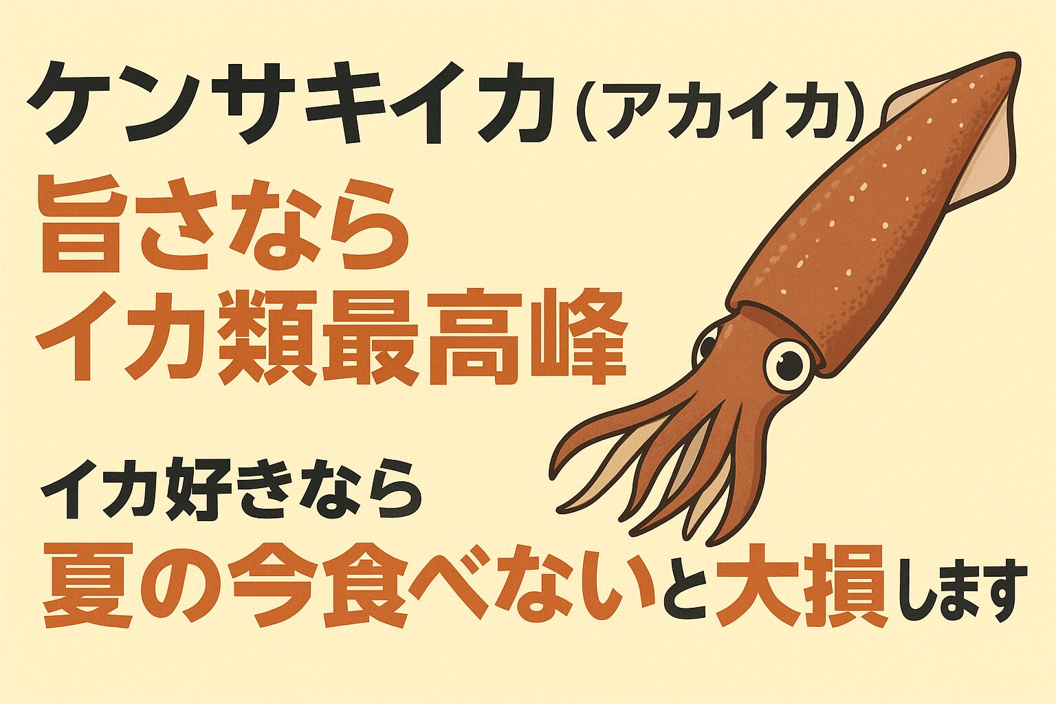 旨さだけならケンサキイカが“イカ界の頂点” ・知名度は低くても、味はイカ界で最も高い評価。釣太郎