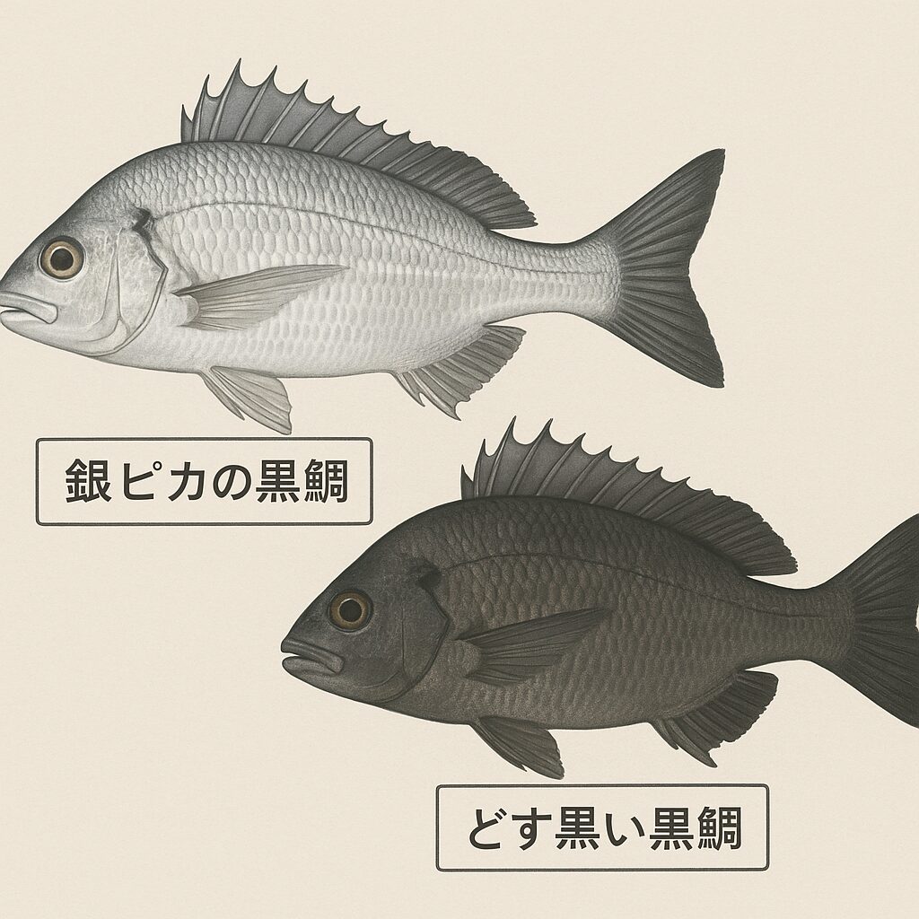 黒鯛（チヌ）の色に違いがあるのはなぜ？銀ピカとどす黒い個体の正体とは？釣太郎