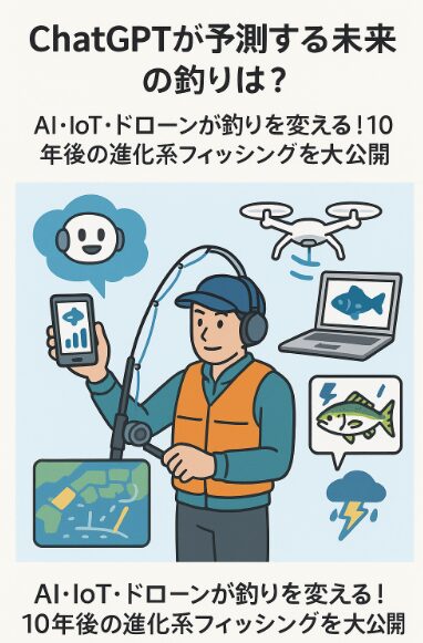 ChatGPTが描く未来の釣りは、人間の五感・経験に、AIとデジタル技術が寄り添う世界です。釣太郎