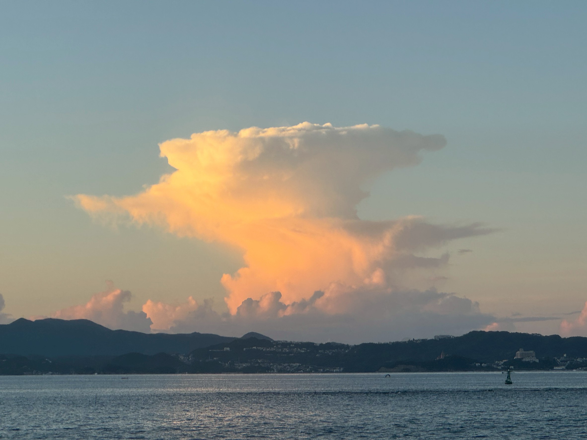 【要注意】これは「かなとこ雲」!夕方に現れる巨大な積乱雲の正体とは?釣太郎
