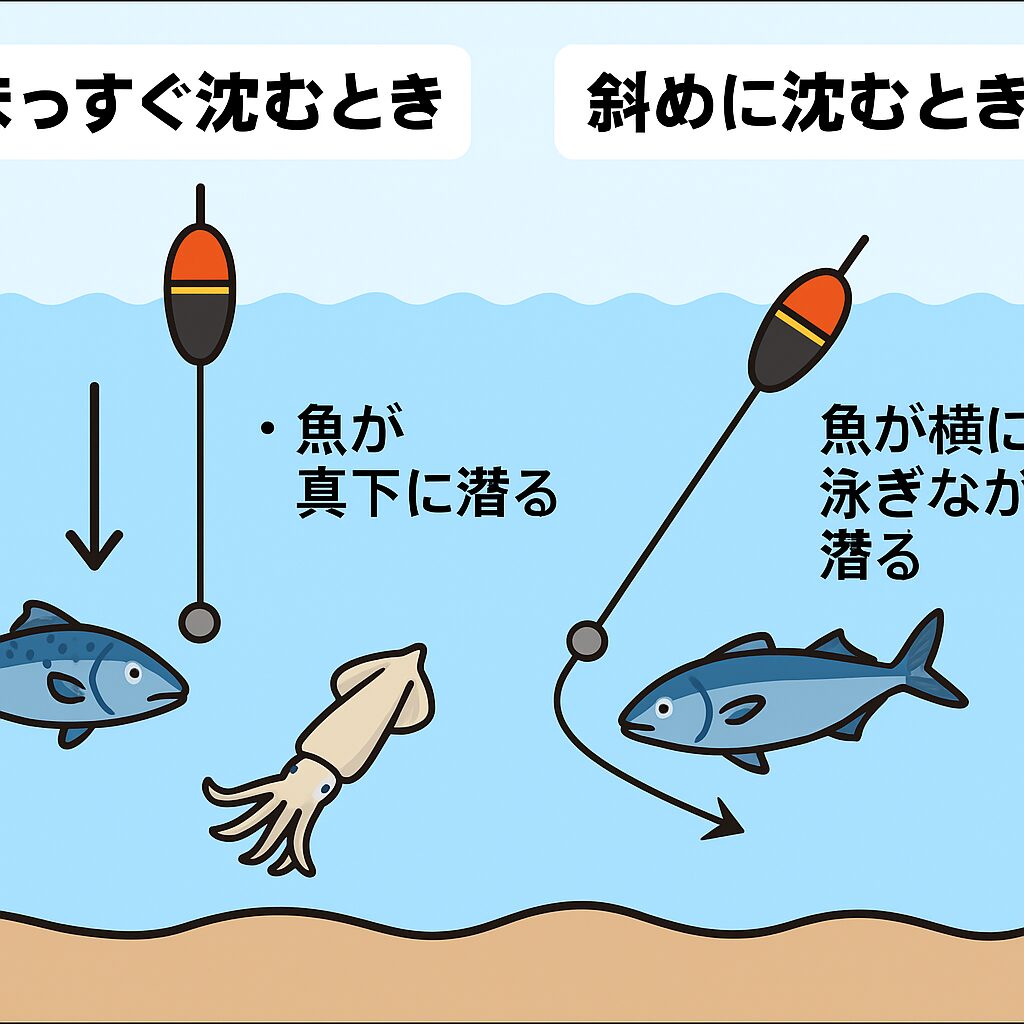 ウキの沈み方は単なるアタリのサインではなく、魚種・行動パターン・潮の影響を読み解くヒントになります。釣太郎