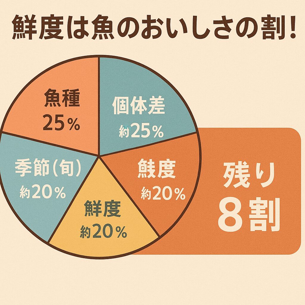 魚のおいしさは、鮮度だけで決まらないという事実を理解すれば、より美味しい魚を手に入れることができます。釣太郎