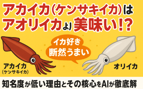 アカイカ（ケンサキイカ）は、アオリイカを凌ぐほどの甘みと柔らかさを持つ“知る人ぞ知る絶品イカ”。 知名度が低いのは流通量やブランド戦略の違いによるもの。釣太郎