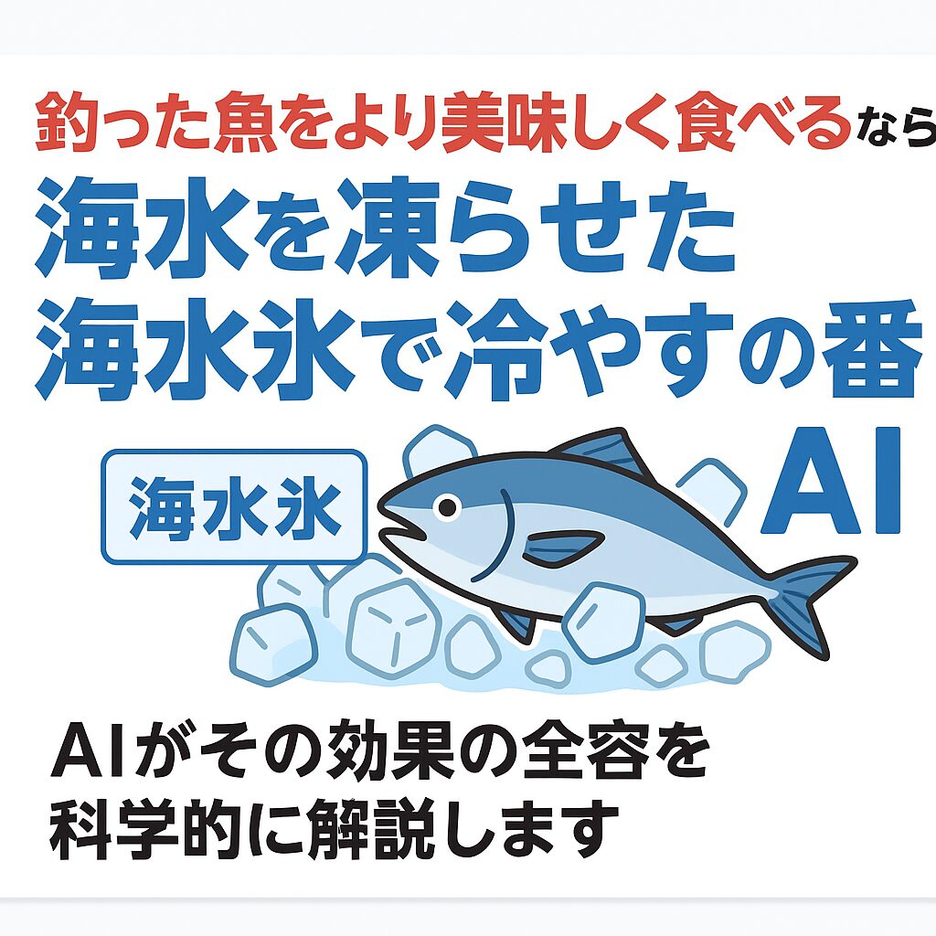 AIの解析結果からも、海水氷が魚の鮮度保持と美味しさの向上に優れていることが証明されました。・急速冷却で鮮度を守る・ドリップを抑え、旨味を逃さない ・食中毒リスクを軽減 ・味と食感が大幅アップ。釣太郎